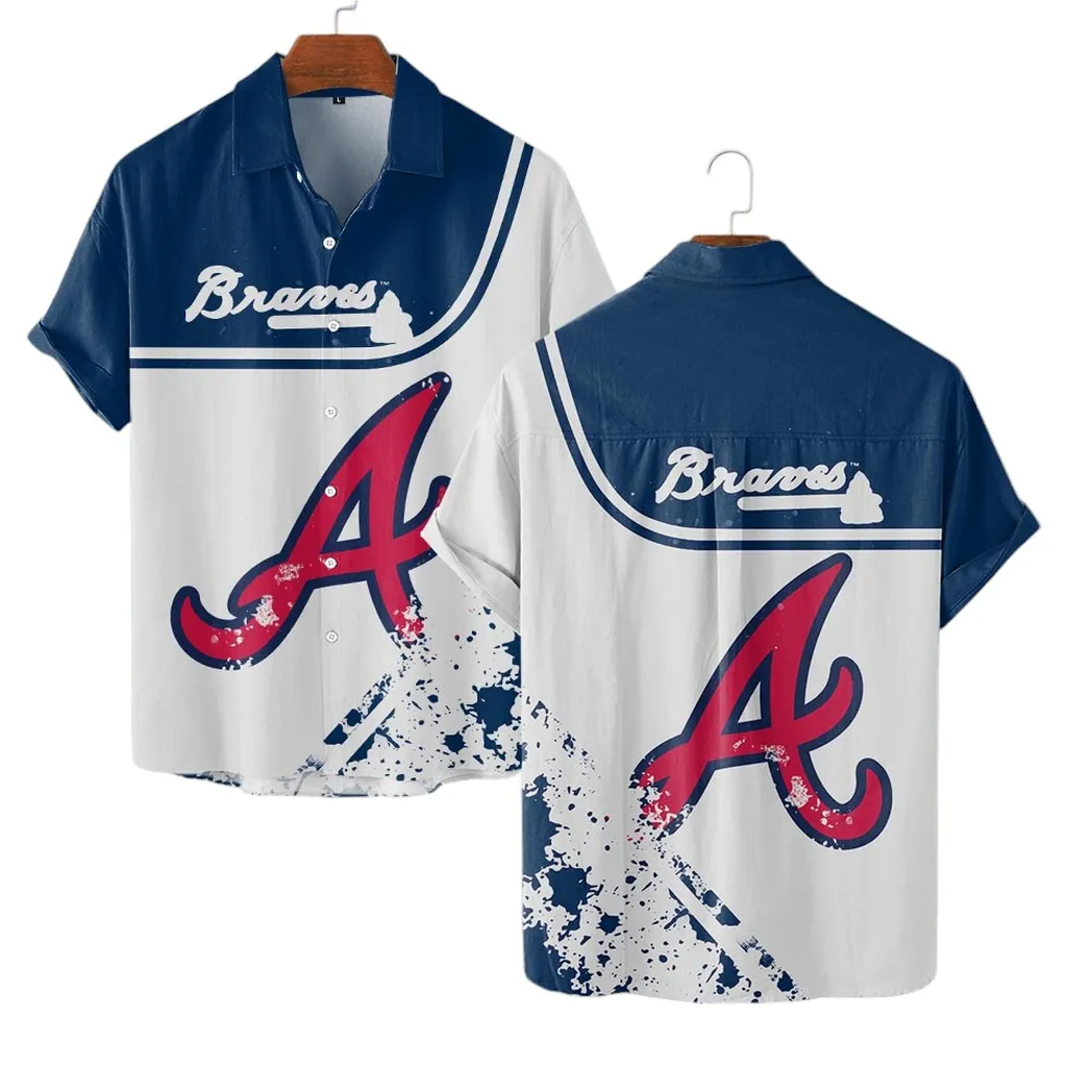 Atlanta Braves Hawaiian Shirt, MLB Sports All Over Print Hawaiian Shirt