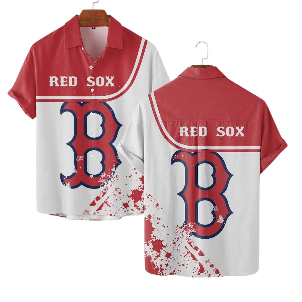 Boston Red Sox Hawaiian Shirt, MLB Sports All Over Print Hawaiian Shirt