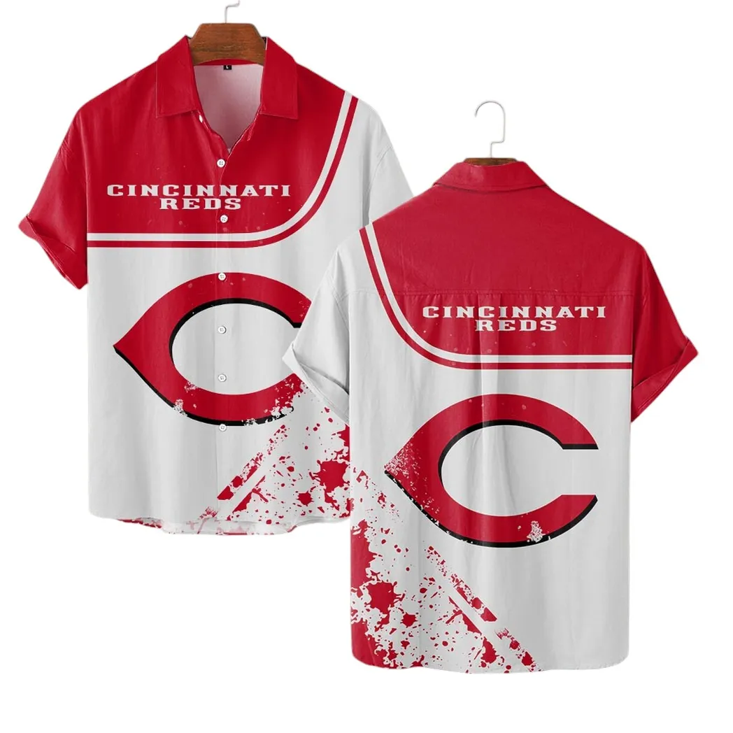 Cincinnati Reds Hawaiian Shirt, MLB Sports All Over Print Hawaiian Shirt