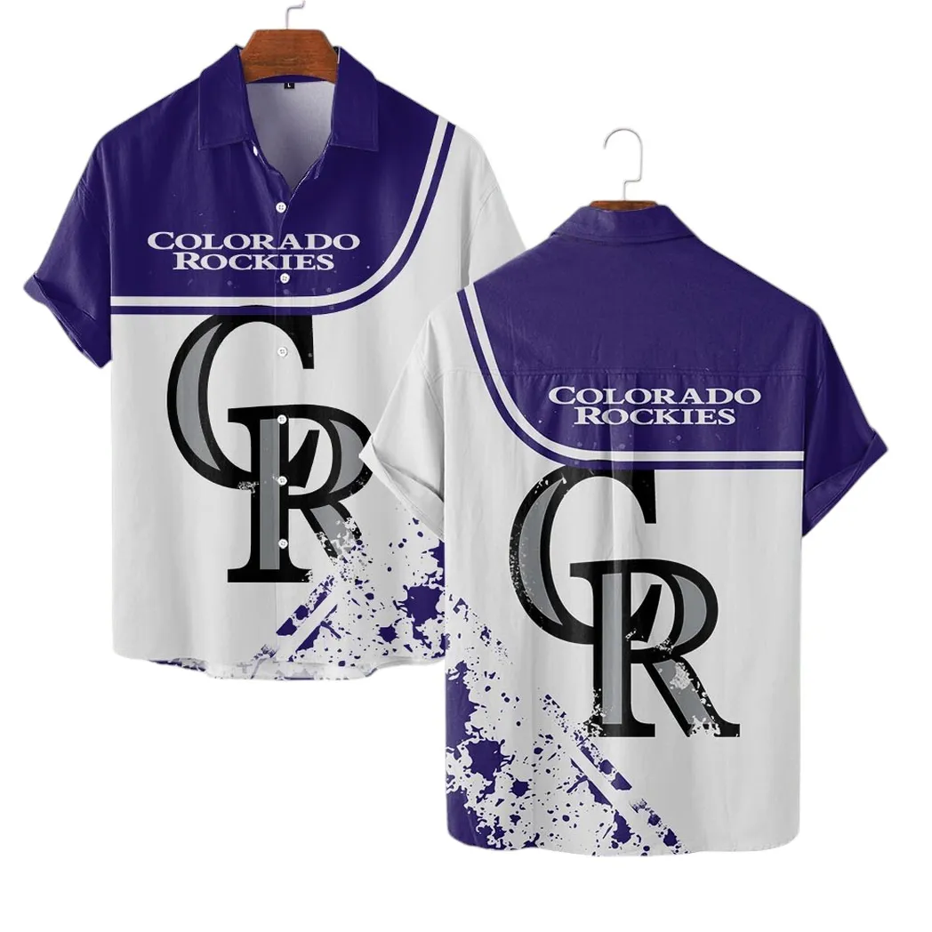 Colorado Rockies Hawaiian Shirt, MLB Sports All Over Print Hawaiian Shirt