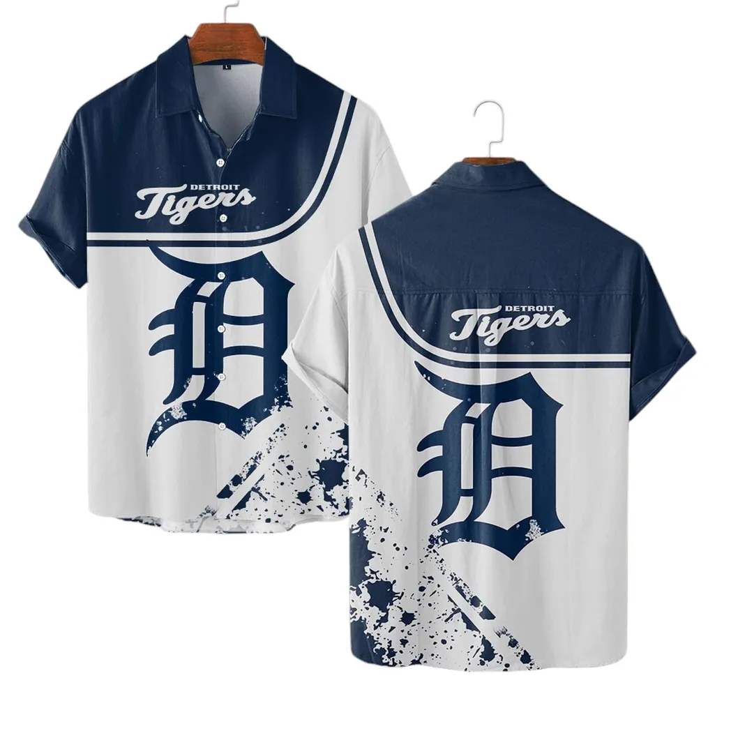 Detroit Tigers Hawaiian Shirt, MLB Sports All Over Print Hawaiian Shirt