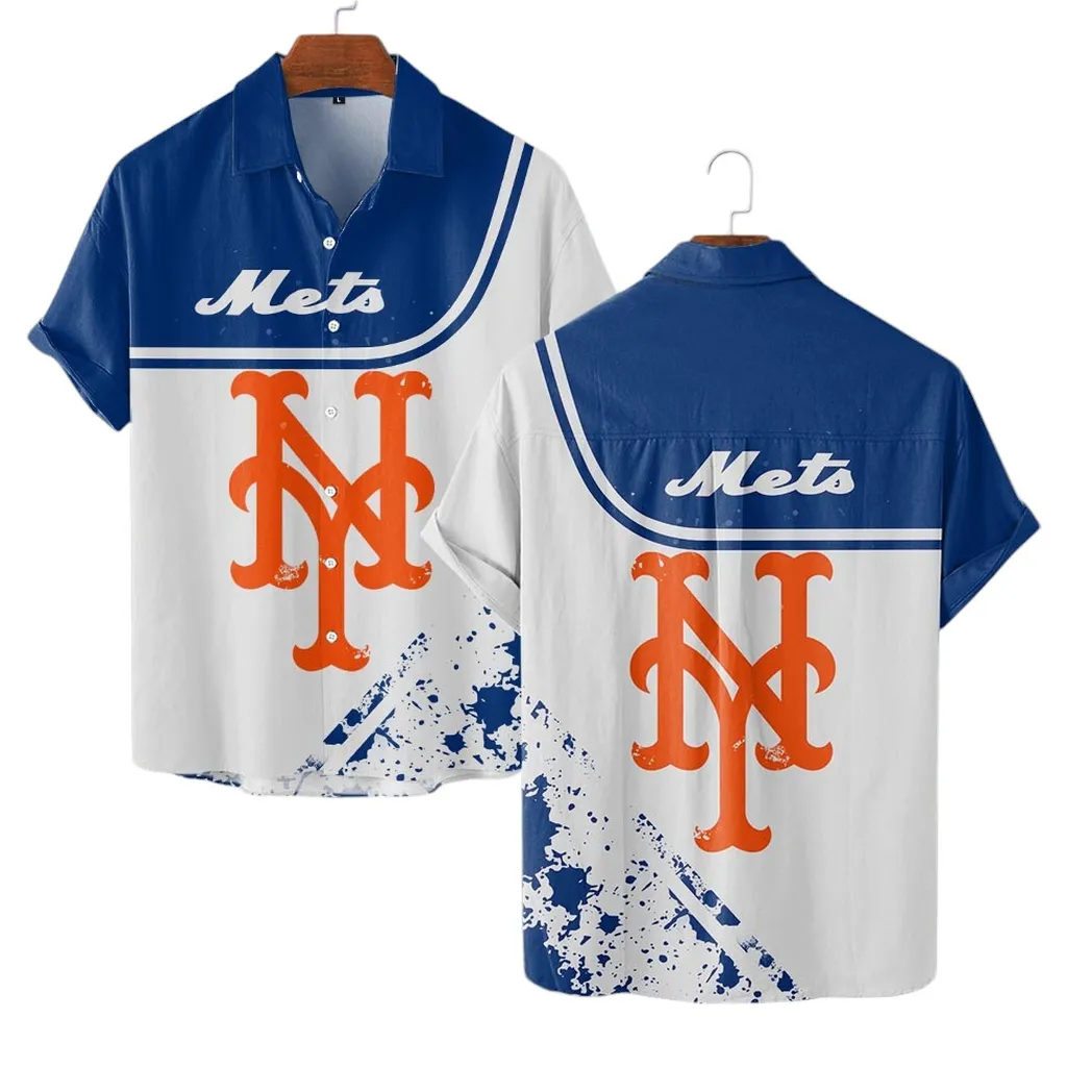 New York Mets Hawaiian Shirt, MLB Sports All Over Print Hawaiian Shirt