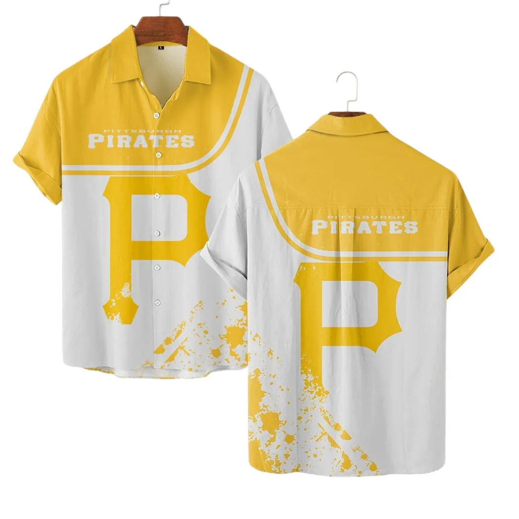 Pittsburgh Pirates Hawaiian Shirt, MLB Sports All Over Print Hawaiian Shirt