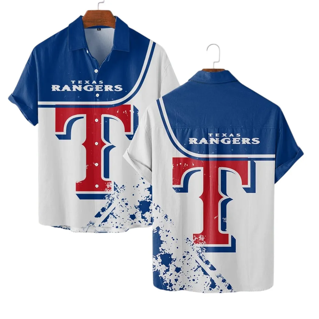 Texas Rangers Hawaiian Shirt, MLB Sports All Over Print Hawaiian Shirt