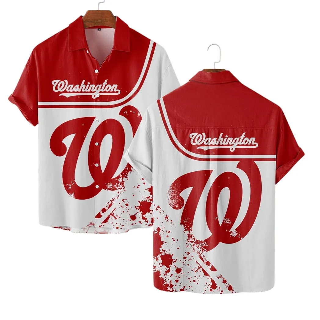 Washington Nationals Hawaiian Shirt, MLB Sports All Over Print Hawaiian Shirt